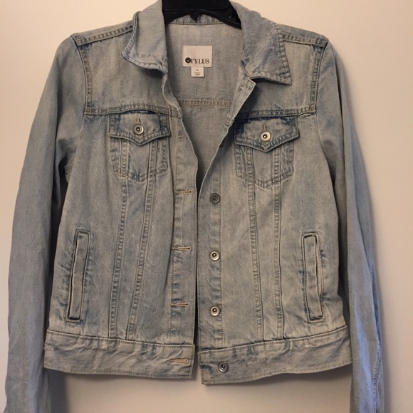 STYLUS Jackets & Coats Stylus Distressed Denim Jean Jacket Poshmark